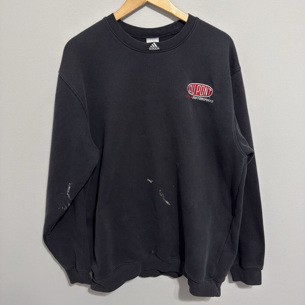 Vintage DuPont Motorsports Adidas Sweatshirt Racing Crewneck XL (Tagged L)